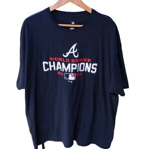 Atlanta Braves 2021 World Series Champions Fanatics T-Shirt Mens Size 3XL EUC